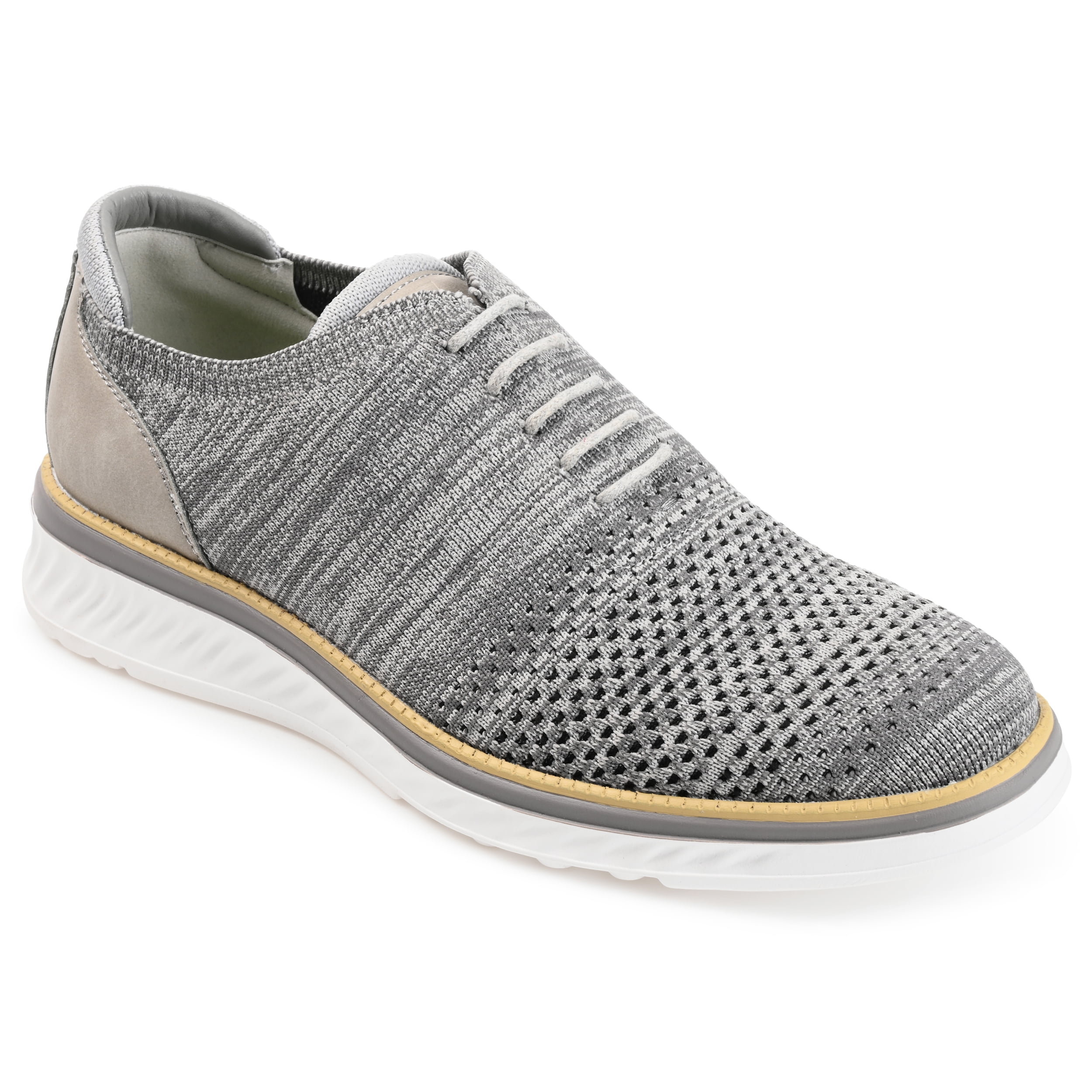 Vance Mens Marlon Tru Comfort Foam Knit Lace-up Round Toe Casual Dress Shoe