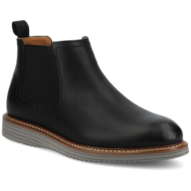 Vance Mens Salter Comfort Plain Toe Flexible Casual Chelsea Boot