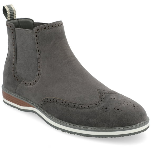 Vance Mens Thorpe Wingtip Slip-on Chelsea Boot