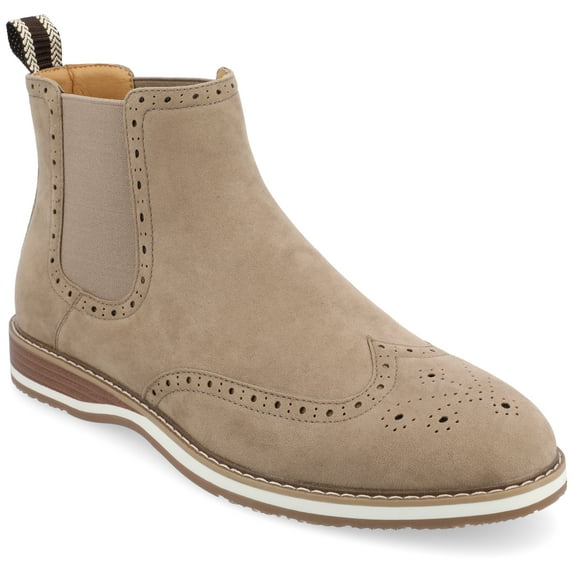 Vance Mens Thorpe Wingtip Slip-on Chelsea Boot