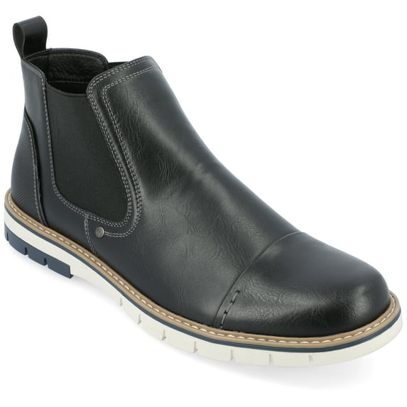 Vance Mens Waylon Pull-on Cap Toe Chelsea Boot