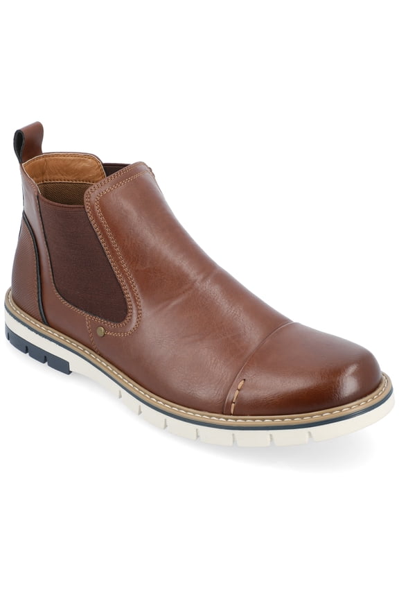 Vance Mens Waylon Pull-on Cap Toe Chelsea Boot