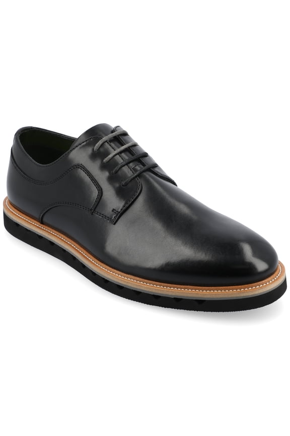 Vance Mens William Plain Toe Lace-up Derby