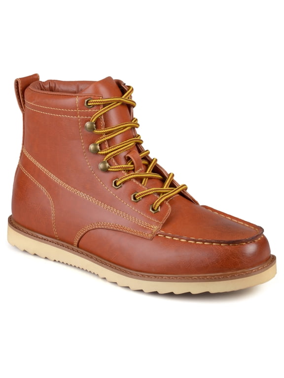 Vance Mens Wyatt Tru Comfort Foam Lace-up Moc Toe Ankle Boot