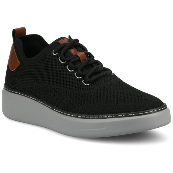 Vance Mens Norris Comfort Lace-up Casual Flexible Knit Sneaker, Widths Available