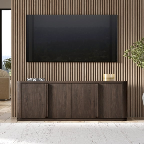 Vance Rectangular TV Stand for TV's up to 78" in Alder Brown