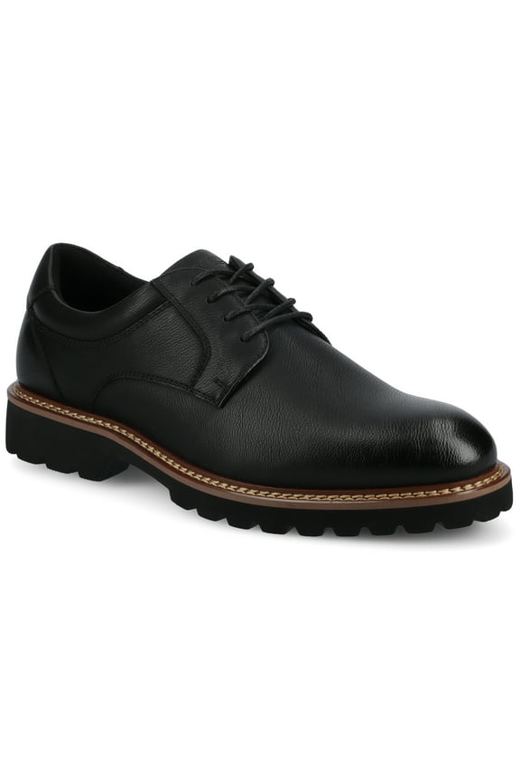 Vance Templeton Comfort Lug Sole Flexible Oxford Dress Shoe