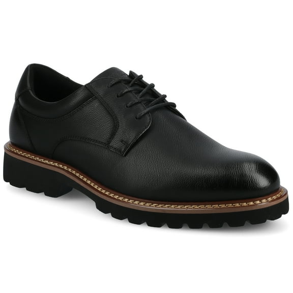 Vance Templeton Comfort Lug Sole Flexible Oxford Dress Shoe
