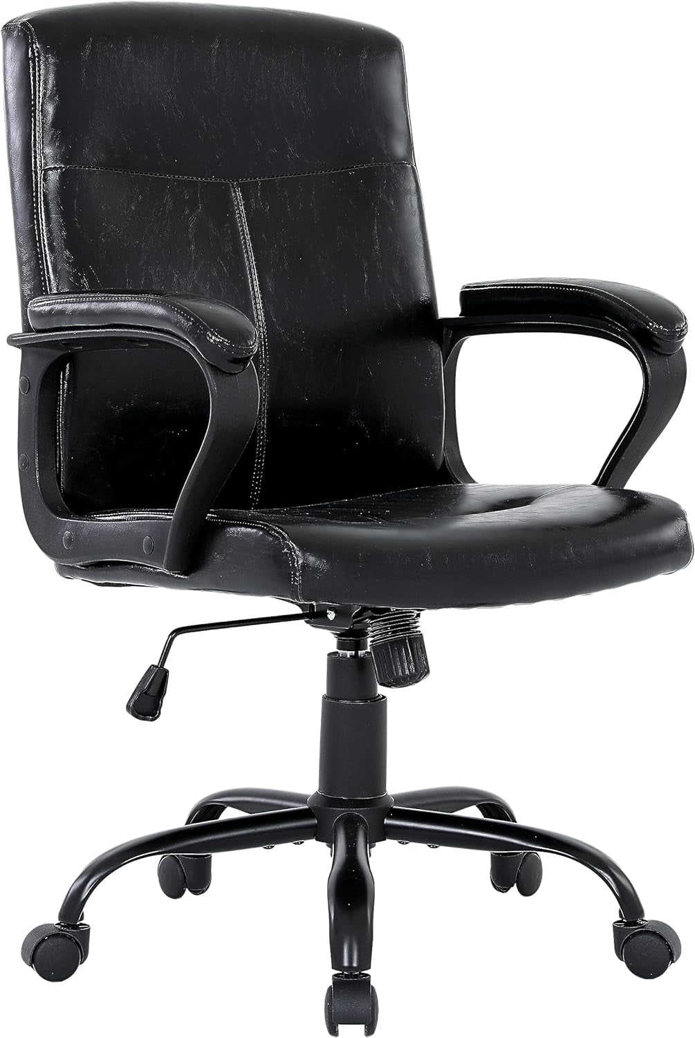 Vancel Home Office Chair Computer Chair with Wheels, Black Vancel Home Office Chair Computer Chair with Wheels, Black
