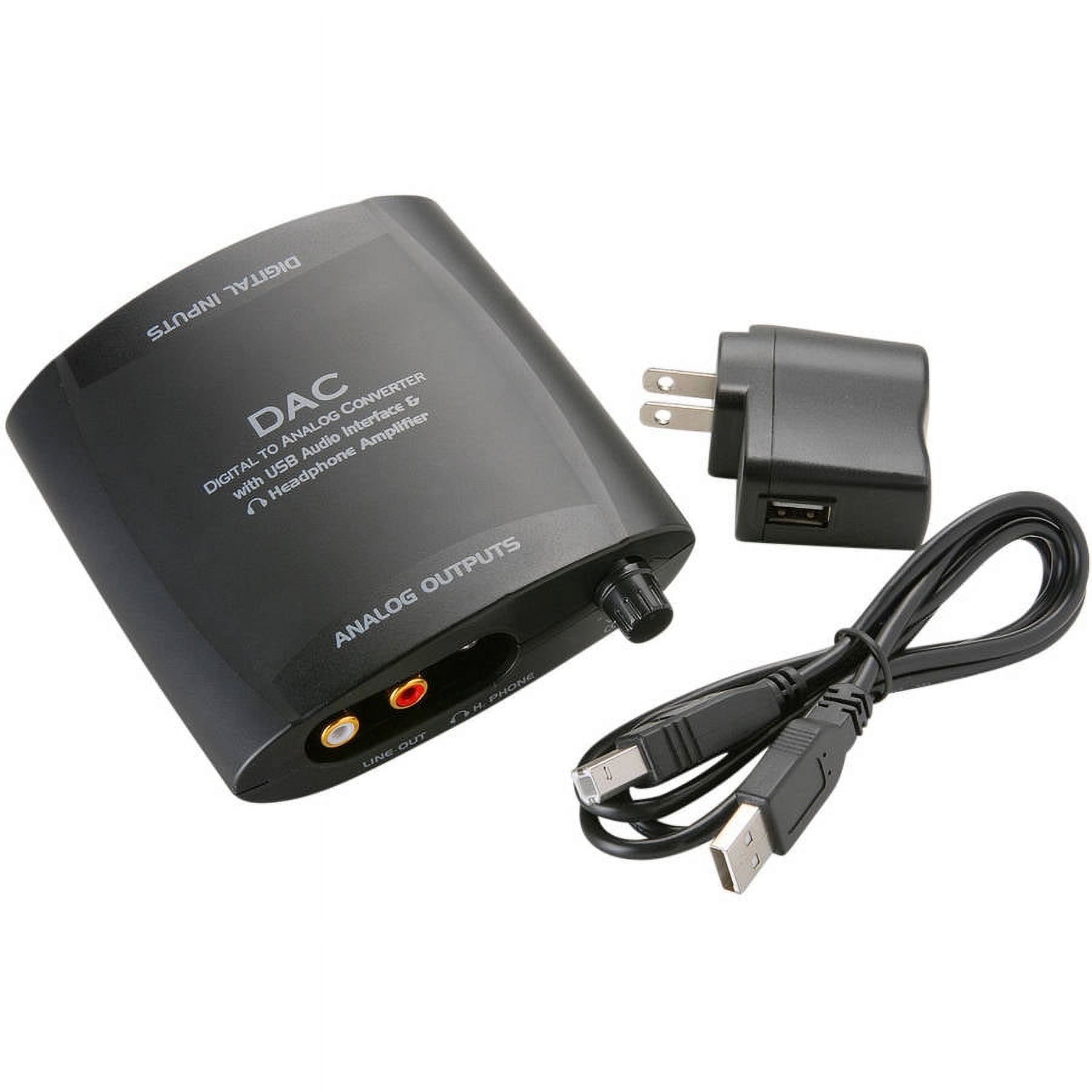 Vanco Digital to Analog Audio Converter, Convert Coaxial TOSLINK Digital Sudio Signal to Analog