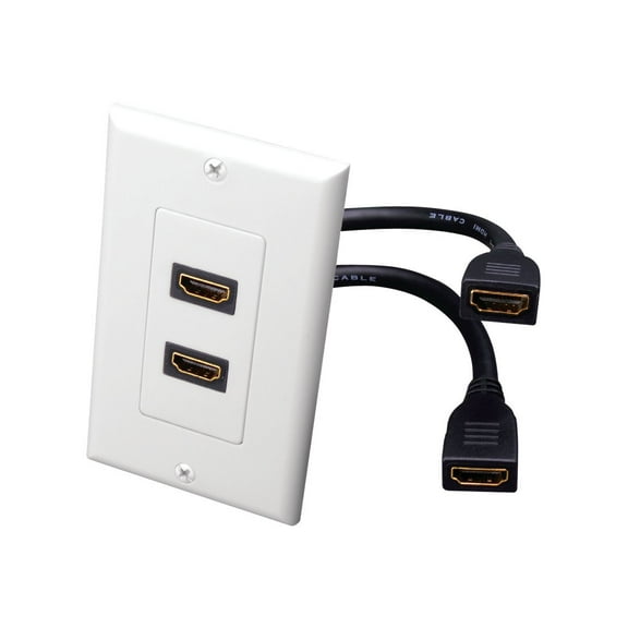 Vanco 120932x Faceplate 1-gang - Hdmi Digital Audio/video - White