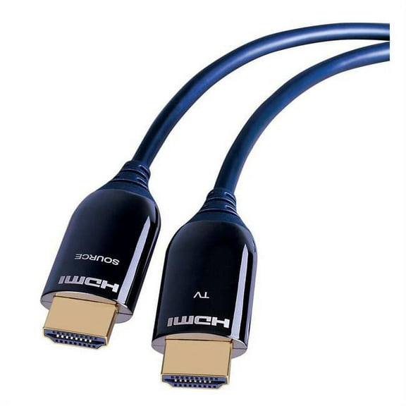 Vanco UHDFBR100C 100 ft. 30.5 m HDMI Fiber Cable with HDR, Blue