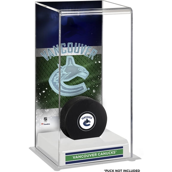 Vancouver Canucks Deluxe Tall Hockey Puck Case