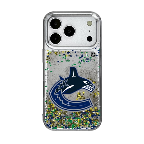 Vancouver Canucks iPhone Confetti Glitter Case