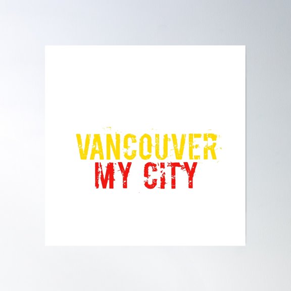 Vancouver Design C Poster Wall Art, Modern Wall Decor, 16x16 UNFRAMED