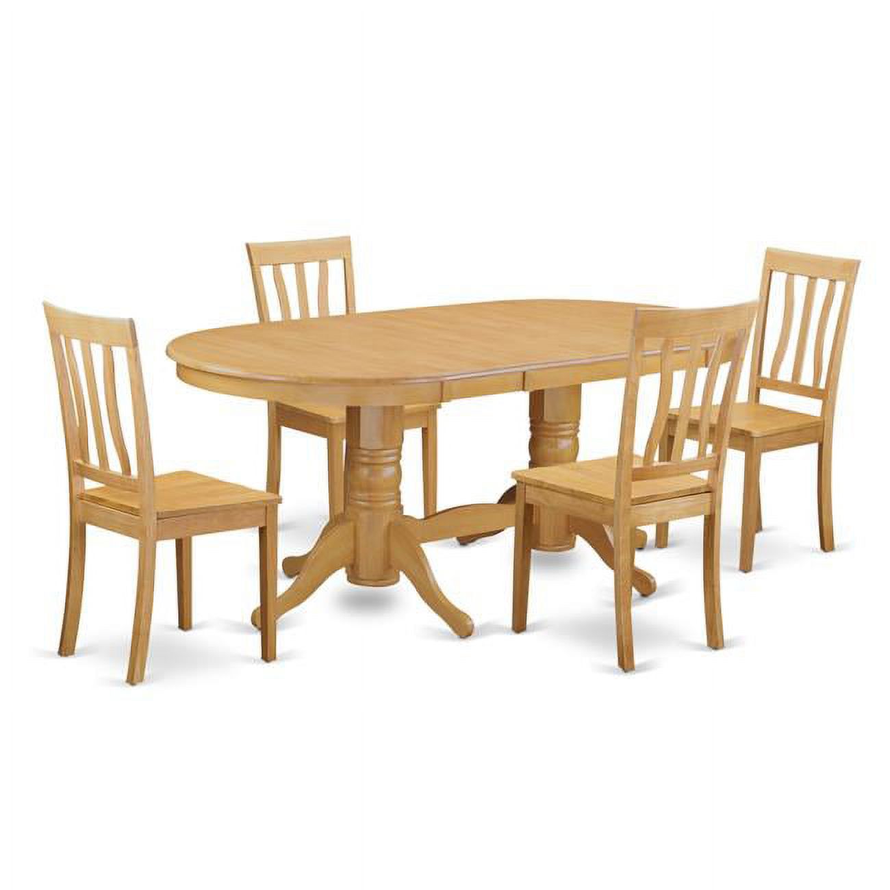 Vancouver Dining Table & 4 Chairs, Oak