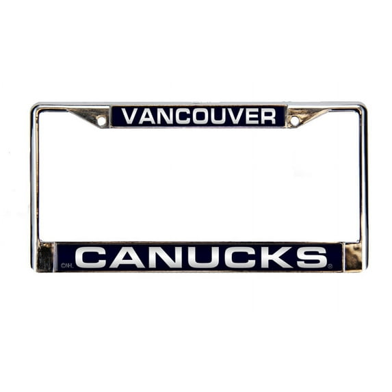 Vancouver Hockey Canucks Chrome Metal License Plate Frame Holder