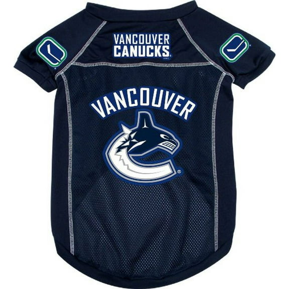 Vancouver Hockey Canucks Small Mesh Pet Dog Jersey 10-12 inch Neck
