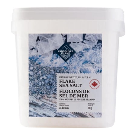 Vancouver Island Hand-Harvested All-Natural Flake Sea Salt, 1 kg