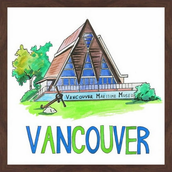 "Vancouver Maritime Museum" Framed Painting Print
