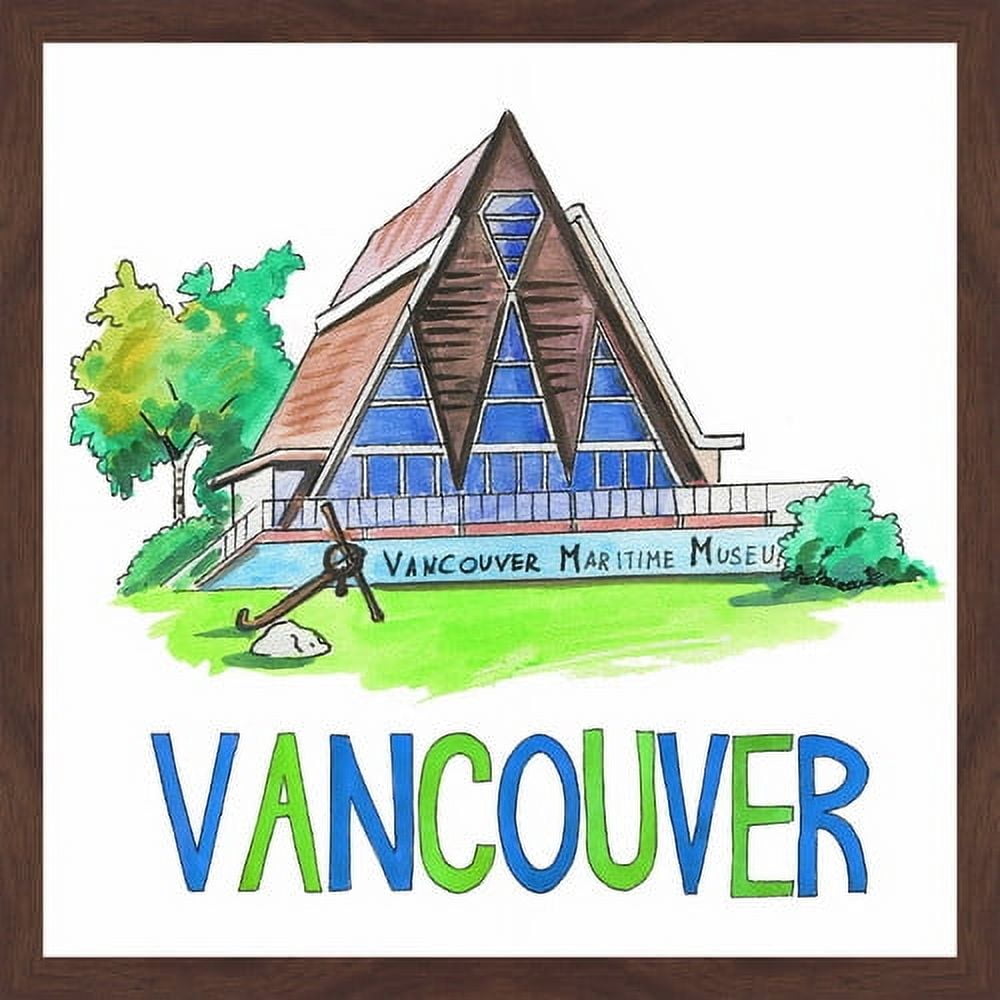 "Vancouver Maritime Museum" Framed Painting Print