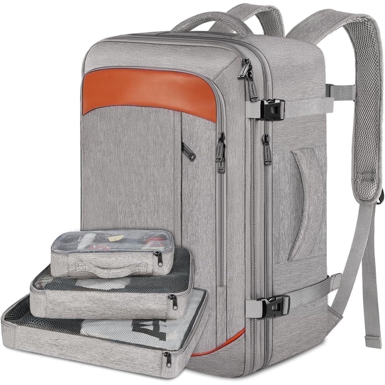 Vancropak Carry on Backpack, 40L TSA Expandable Travel Bag, Water Resistant, Packing Cubes - Walmart.com Vancropak Carry on Backpack, 40L TSA Expandable Travel Bag, Water Resistant, Packing Cubes - Walmart.com