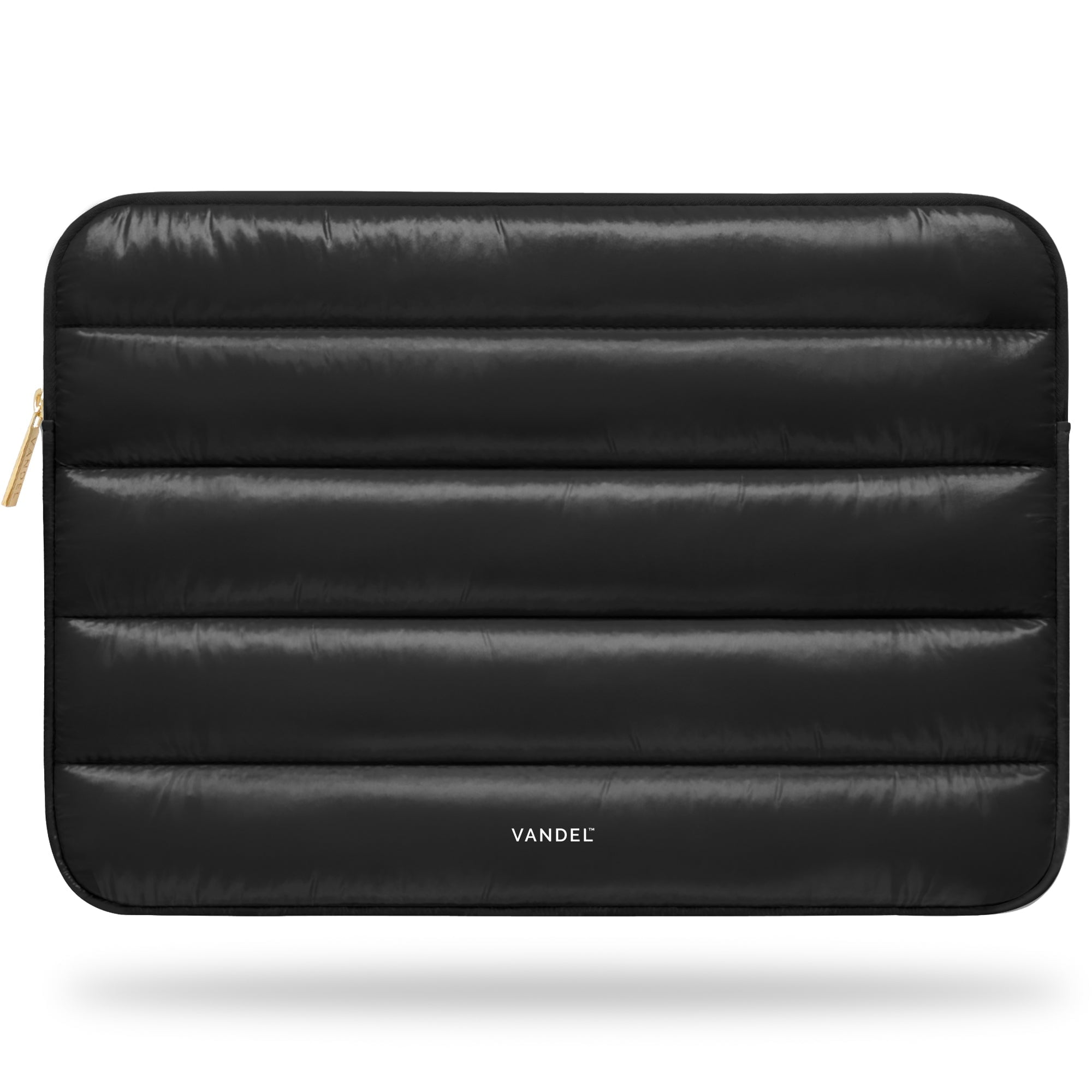 Vandel Puffy Laptop Sleeve 1314 Inch Laptop Sleeve. Shiny Black Laptop