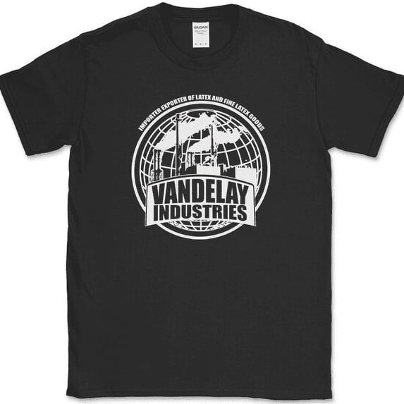 Vandelay Industries T-Shirt Funny TV Show George Humor Graphic Tee - Black, M