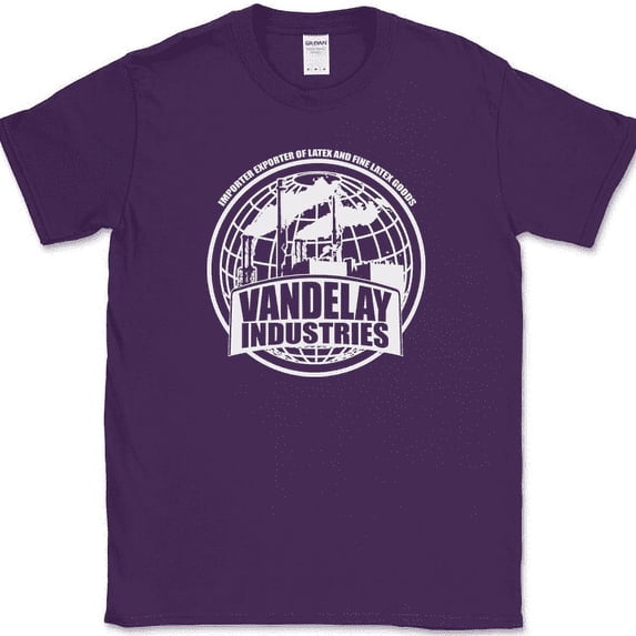 Vandelay Industries T-Shirt Funny TV Show George Humor Graphic Tee - Purple, 5XL
