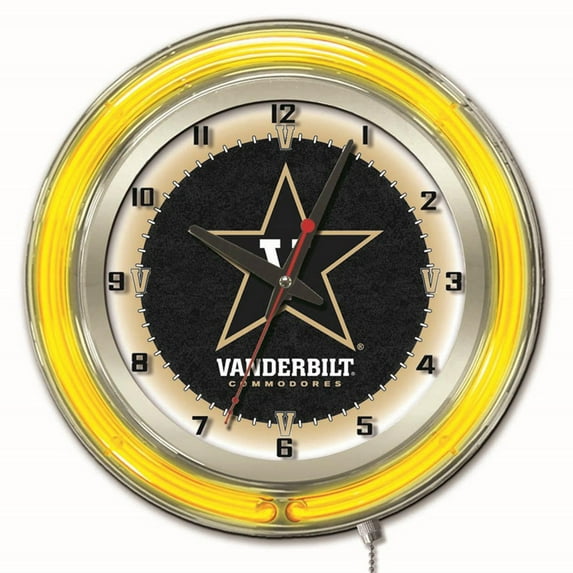 Vanderbilt Commodores 19" Neon Wall Clock