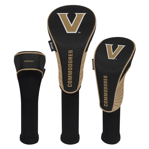 Vanderbilt Commodores Driver Fairway & Hybrid Headcovers Set