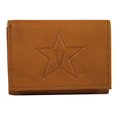 thumbnail image 1 of Vanderbilt NCAA Commodores Brown Leather Embossed Trifold Wallet, 1 of 6