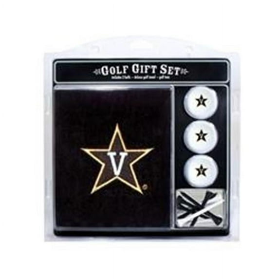 Team Golf NCAA VANDERBILT Embroidered Golf Towel - 3 Golf Ball and Golf Tee Set