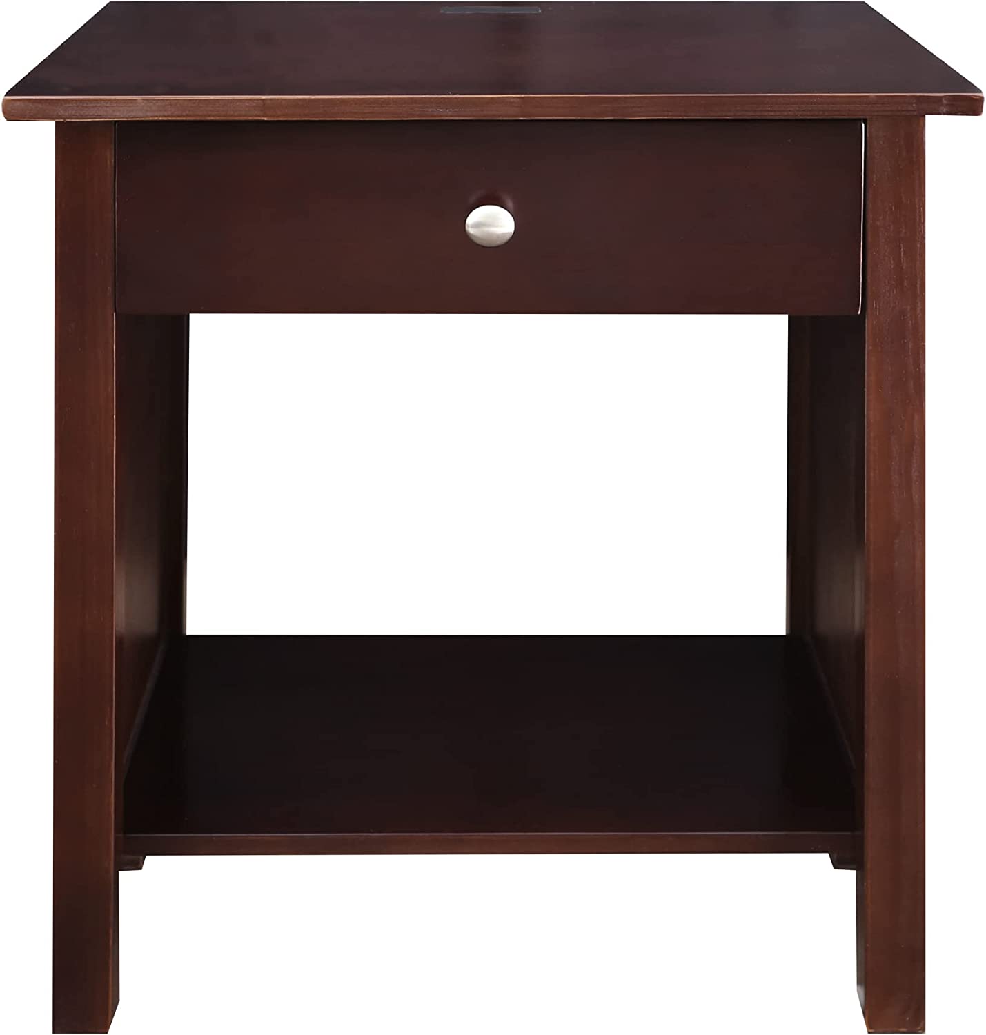 Vanderbilt Nightstand with USB PortsEspresso , 17 in x 24 in x 27 in