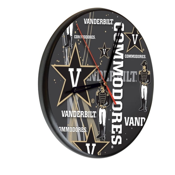Vanderbilt University 13" Solid Wood Clock