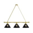 thumbnail image 1 of Vanderbilt University 3 Shade Billiard Light with Brass Fixture, 1 of 5