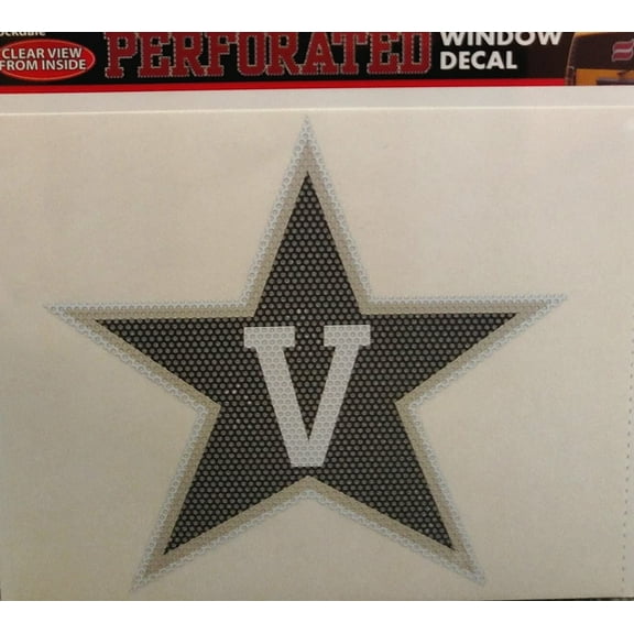 Vanderbilt University Commodores 8 Inch Perforated Window Film One Way Vision