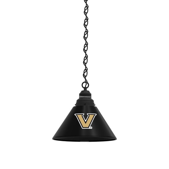 Vanderbilt University Pendant Light with Black Fixture