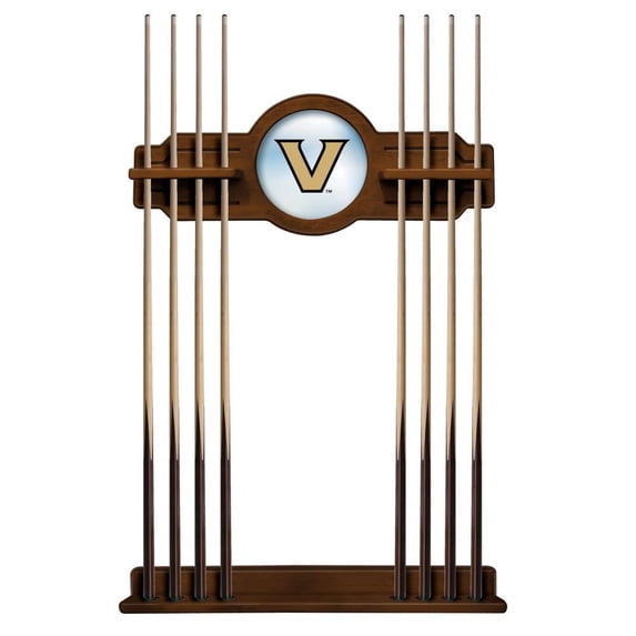 Vanderbilt University Solid Wood Cue Rack with a Chardonnay Finish