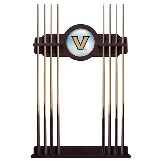 Vanderbilt University Solid Wood Cue Rack with a English Tudor Finish