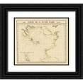 thumbnail image 1 of Vandermaelen 22x20 Black Ornate Wood Framed with Double Matting Museum Art Print Titled - Russia in Asia - Vandermaelen 1827, 1 of 4