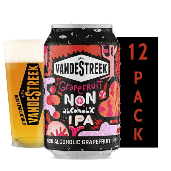 Vandestreek Non Alcoholic Beer - Grapefruit IPA, 12-Pack, 330mL | Alcohol Free