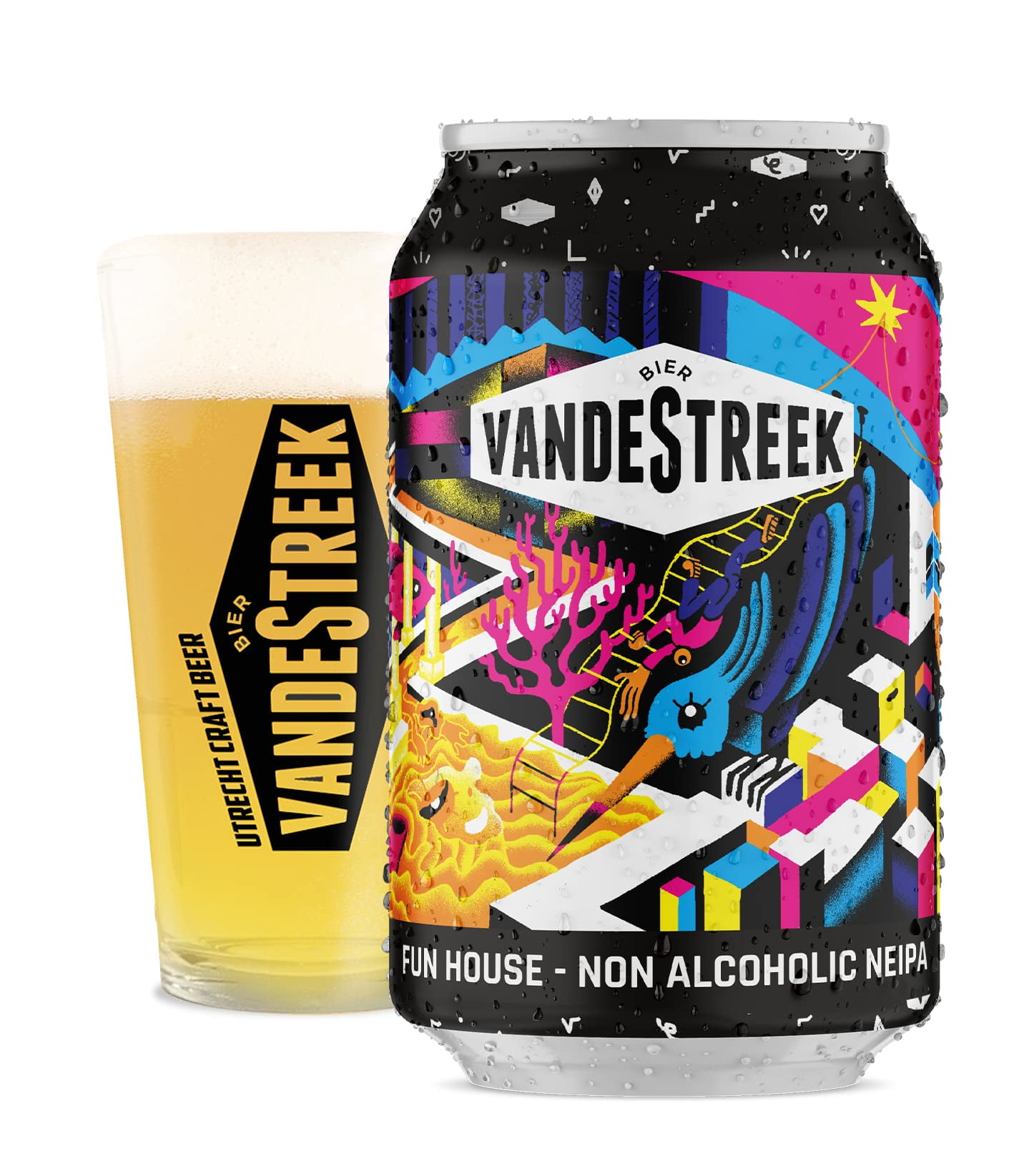 Vandestreek Non Alcoholic Beer Grapefruit IPA, 24Pack, 330mL Alcohol Free