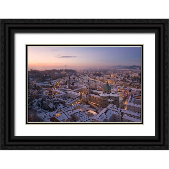 Vandewalle, Richard 18x13 Black Ornate Wood Framed with Double Matting Museum Art Print Titled - Salzburg