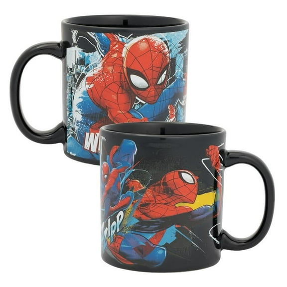 Vandor LLC Marvel Spider-Man Web Slinging Time 20 oz. Ceramic Mug