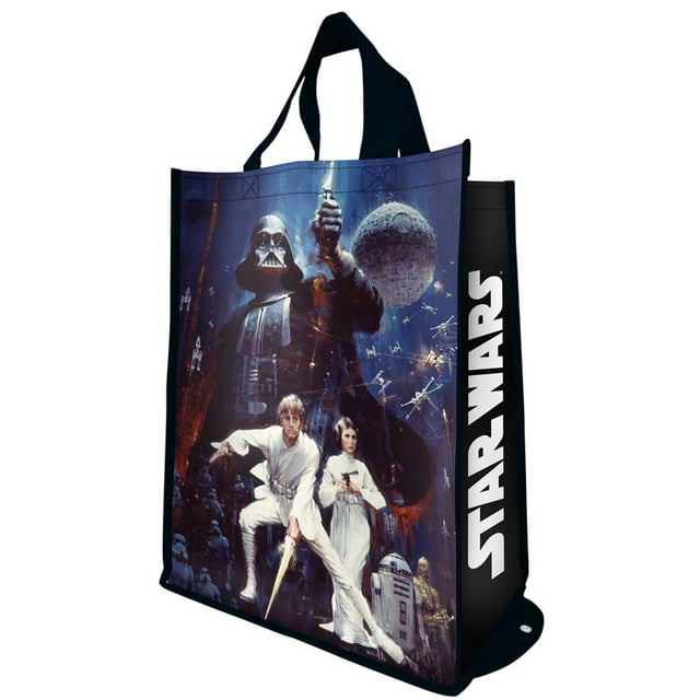 Vandor Large Packable Character Tote Folding Shopping Bag for Groceries and More