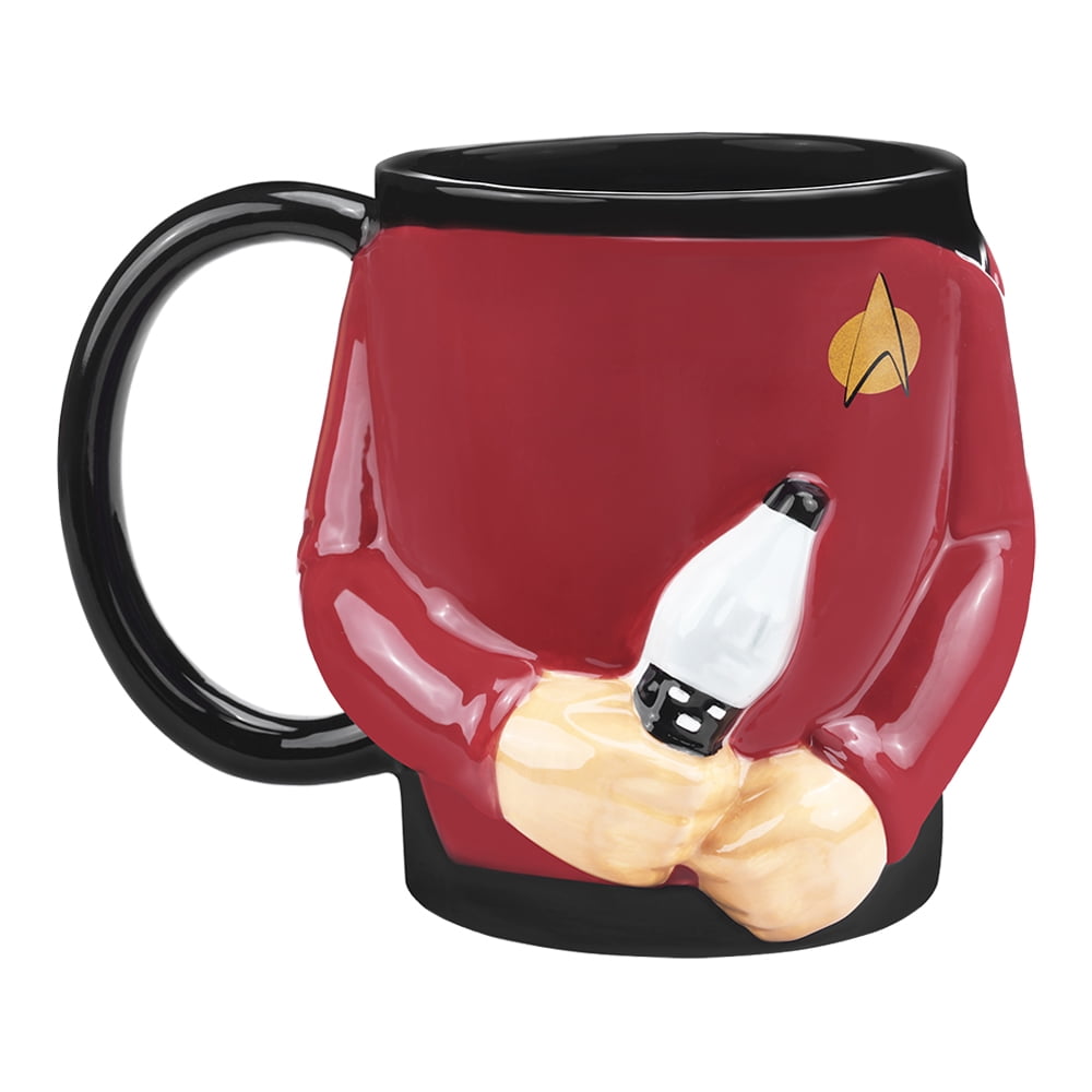 CafePress - Star Trek Ship With Stars Large Mug - 15 oz Ceramic