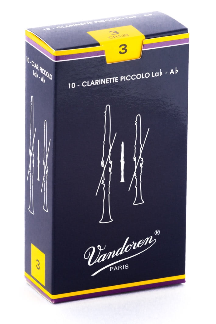 Vandoren Ab Clarinet Traditional Reeds Strength #3; Box of 10