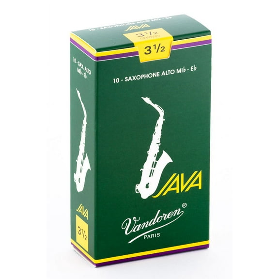 Vandoren Alto Sax Java Reeds Strength #3.5; Box of 10