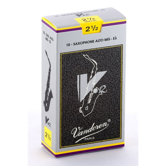 Vandoren Alto Sax V.12 Reeds Strength #2.5; Box of 10